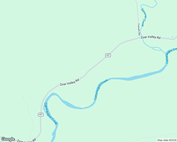 map of restaurants, bars, coffee shops, grocery stores, and more near Zoar Valley Road in Springville