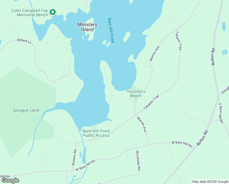 map of restaurants, bars, coffee shops, grocery stores, and more near 12 Peninsula Road in Harvard