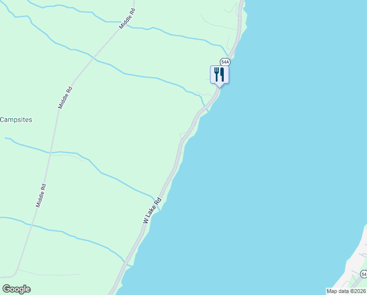 map of restaurants, bars, coffee shops, grocery stores, and more near 12502 West Lake Road in Hammondsport