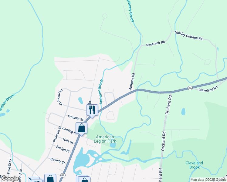 map of restaurants, bars, coffee shops, grocery stores, and more near 34-36 Dwight Street in Dalton