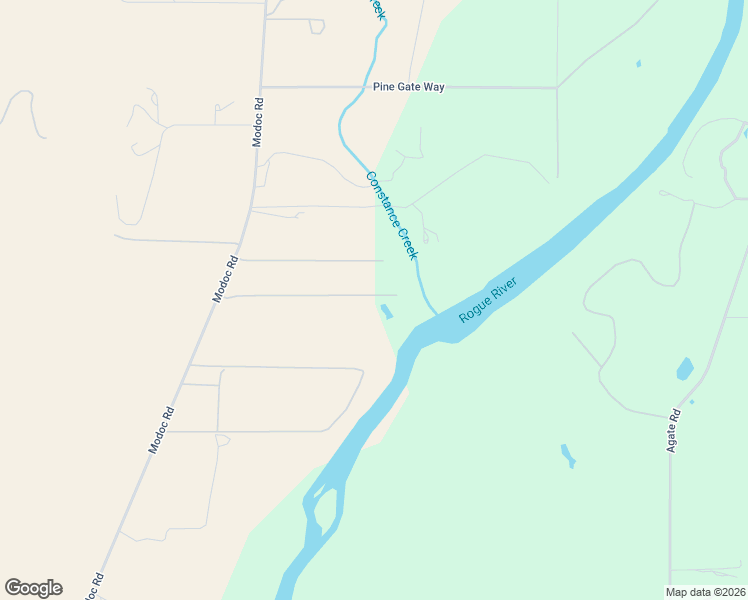 map of restaurants, bars, coffee shops, grocery stores, and more near 12214 Modoc Road in White City