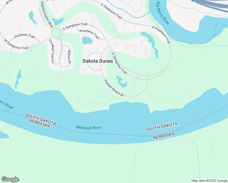 map of restaurants, bars, coffee shops, grocery stores, and more near 485-499 East Deerfield Circle in North Sioux City