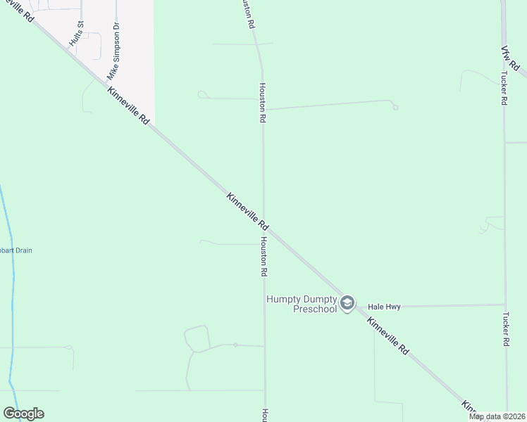 map of restaurants, bars, coffee shops, grocery stores, and more near 5710 Houston Road in Eaton Rapids