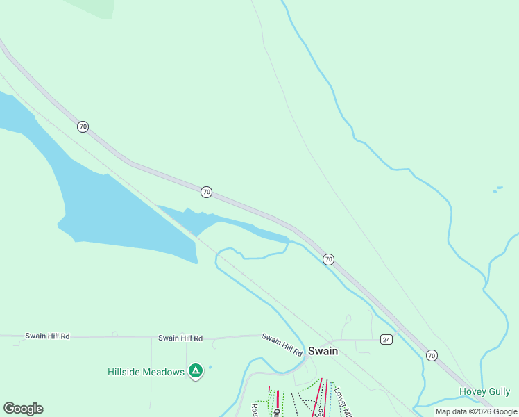 map of restaurants, bars, coffee shops, grocery stores, and more near 11158 New York 70 in Swain