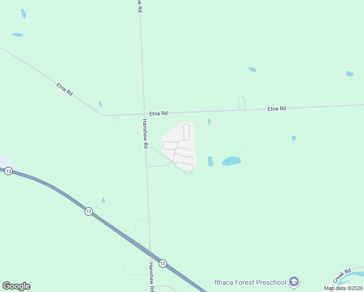 map of restaurants, bars, coffee shops, grocery stores, and more near 1-99 Delong Ave in Ithaca
