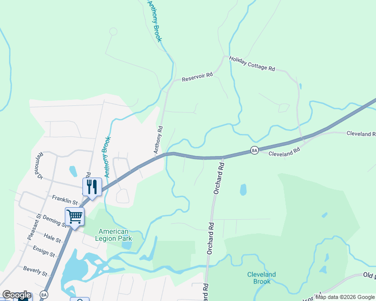 map of restaurants, bars, coffee shops, grocery stores, and more near 563 North Street in Dalton