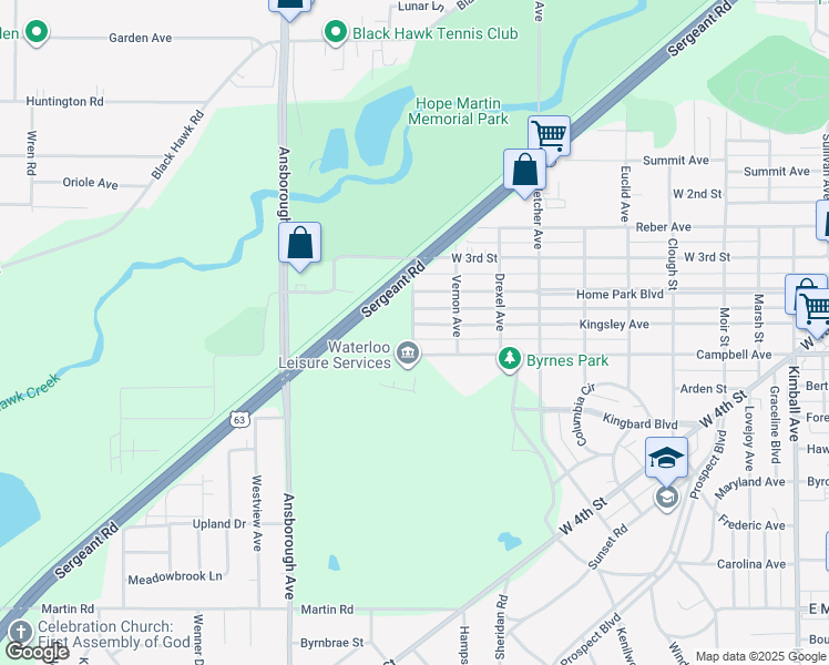 map of restaurants, bars, coffee shops, grocery stores, and more near 703 Orange Grove Avenue in Waterloo