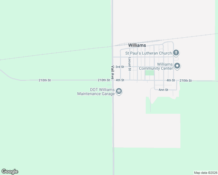 map of restaurants, bars, coffee shops, grocery stores, and more near 2101-2149 County Highway R75 in Williams