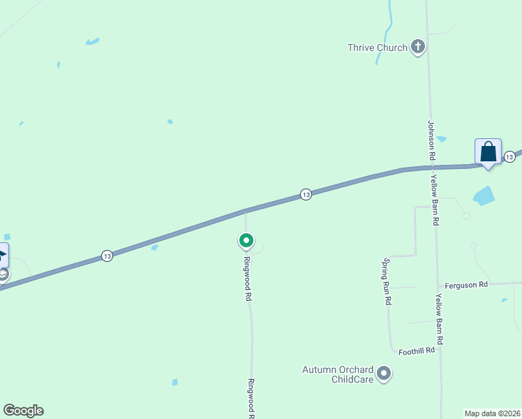map of restaurants, bars, coffee shops, grocery stores, and more near 1-21 County Road 164 in Freeville