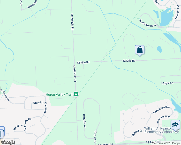 map of restaurants, bars, coffee shops, grocery stores, and more near 59004 Francy Lane in South Lyon