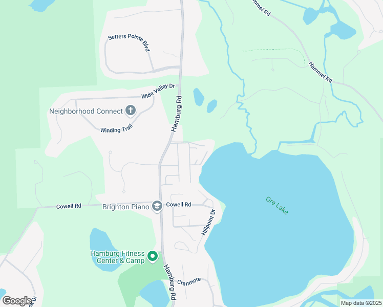 map of restaurants, bars, coffee shops, grocery stores, and more near 8071 Halfway Drive in Brighton
