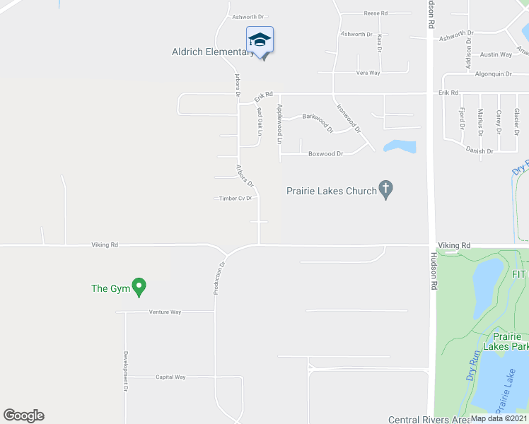 map of restaurants, bars, coffee shops, grocery stores, and more near 2908 Arbors Drive in Cedar Falls