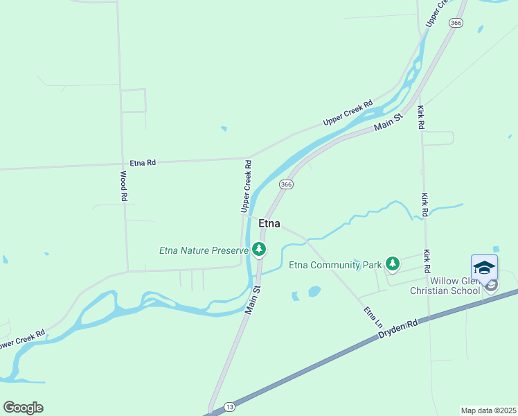 map of restaurants, bars, coffee shops, grocery stores, and more near 1 Etna Road in Ithaca