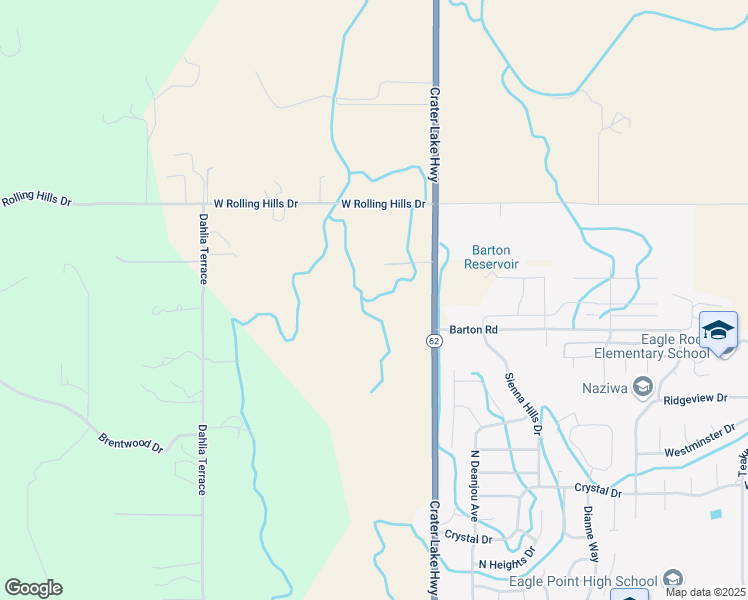map of restaurants, bars, coffee shops, grocery stores, and more near 12121 Oregon 62 in Eagle Point
