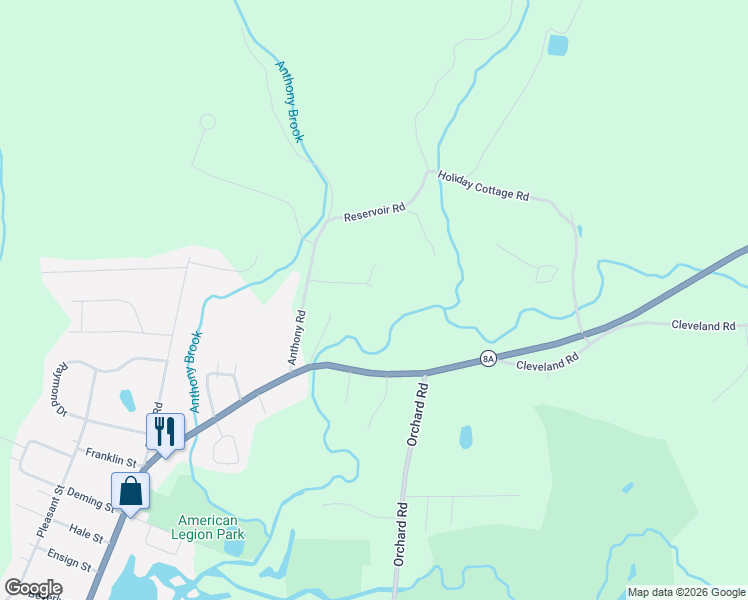 map of restaurants, bars, coffee shops, grocery stores, and more near 62 Braeburn Road in Dalton