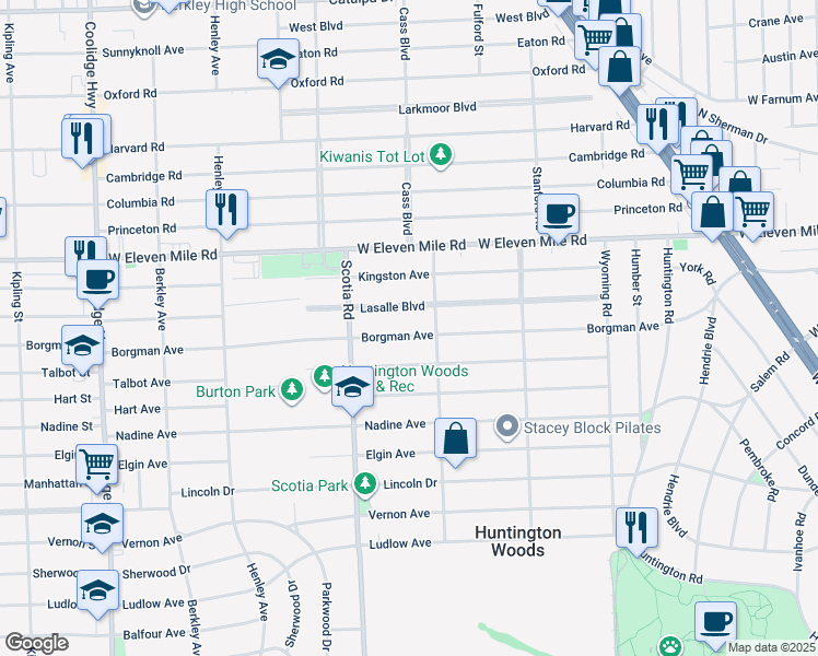 10754 Avenue, Berkley MI Walk Score