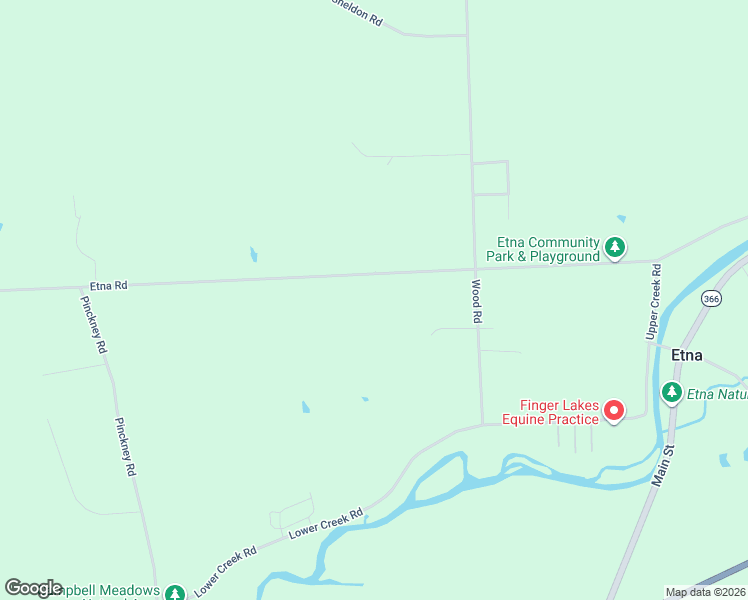 map of restaurants, bars, coffee shops, grocery stores, and more near 93-185 County Road 109 in Ithaca