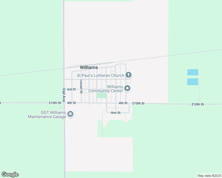 map of restaurants, bars, coffee shops, grocery stores, and more near 649 3rd St in Williams