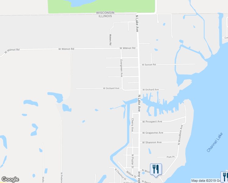 map of restaurants, bars, coffee shops, grocery stores, and more near 26679 West Orchard Avenue in Antioch