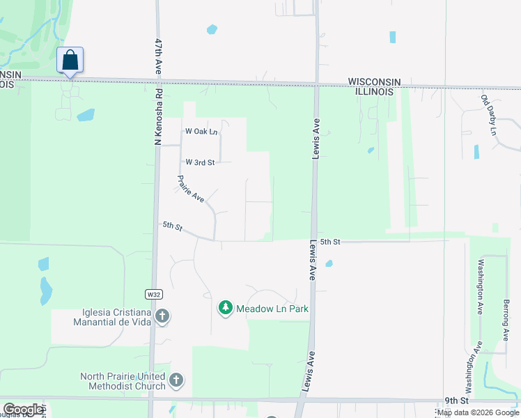 map of restaurants, bars, coffee shops, grocery stores, and more near 4625 4th Street in Winthrop Harbor