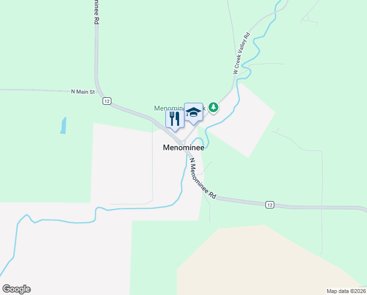 map of restaurants, bars, coffee shops, grocery stores, and more near in Menominee