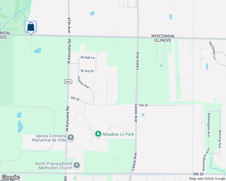 map of restaurants, bars, coffee shops, grocery stores, and more near 4625 4th Street in Winthrop Harbor