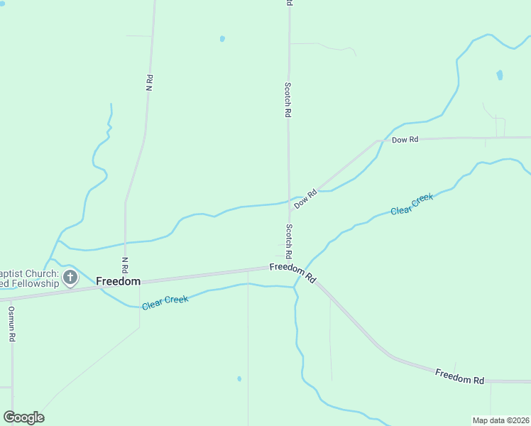 map of restaurants, bars, coffee shops, grocery stores, and more near 11123 Scotch Road in Freedom