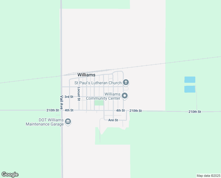 map of restaurants, bars, coffee shops, grocery stores, and more near 601-649 3rd St in Williams