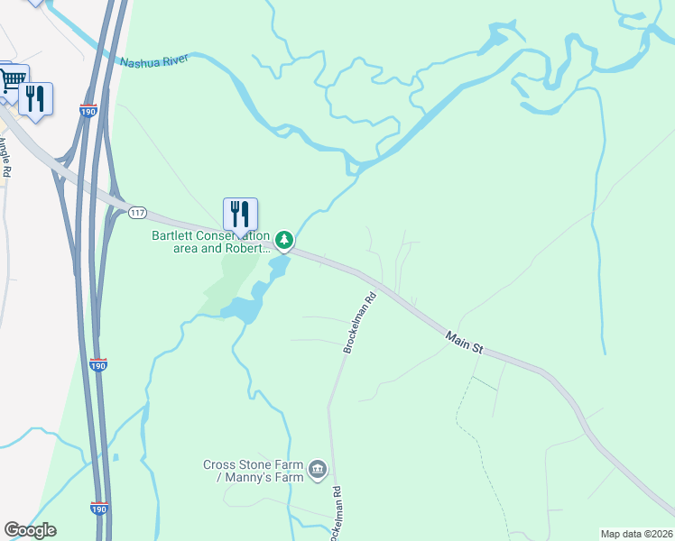 map of restaurants, bars, coffee shops, grocery stores, and more near 2476 Main Street in Lancaster