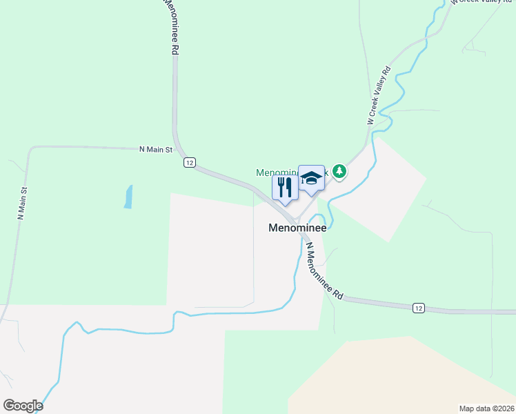 map of restaurants, bars, coffee shops, grocery stores, and more near 7688 North Menominee Road in East Dubuque