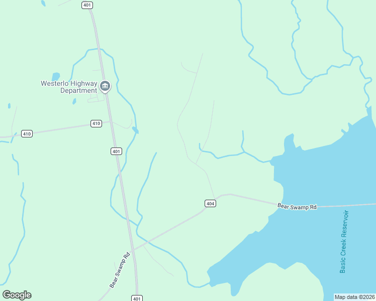 map of restaurants, bars, coffee shops, grocery stores, and more near 24 County Route 412 in Westerlo