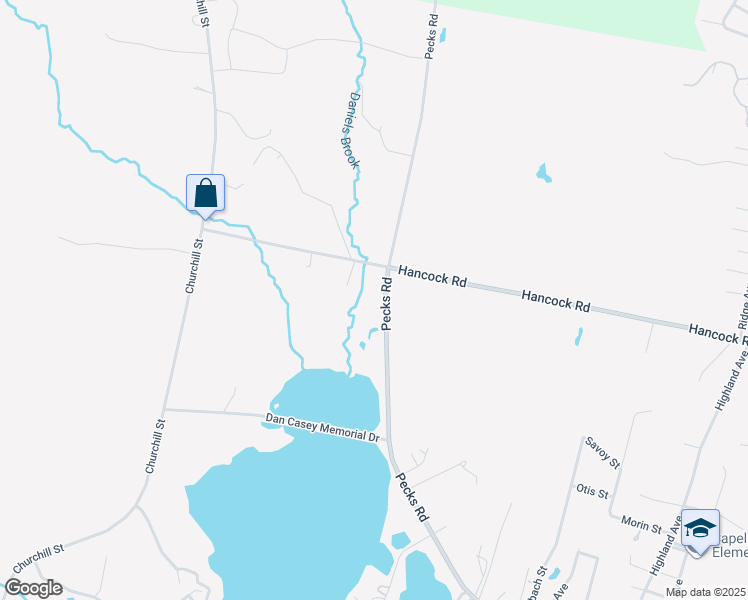 map of restaurants, bars, coffee shops, grocery stores, and more near 683 Pecks Road in Pittsfield