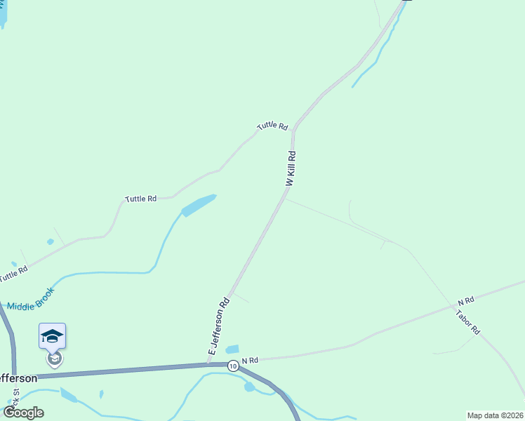 map of restaurants, bars, coffee shops, grocery stores, and more near 201 West Kill Road in Jefferson