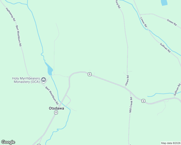 map of restaurants, bars, coffee shops, grocery stores, and more near 2171 County Road 8 in Otego