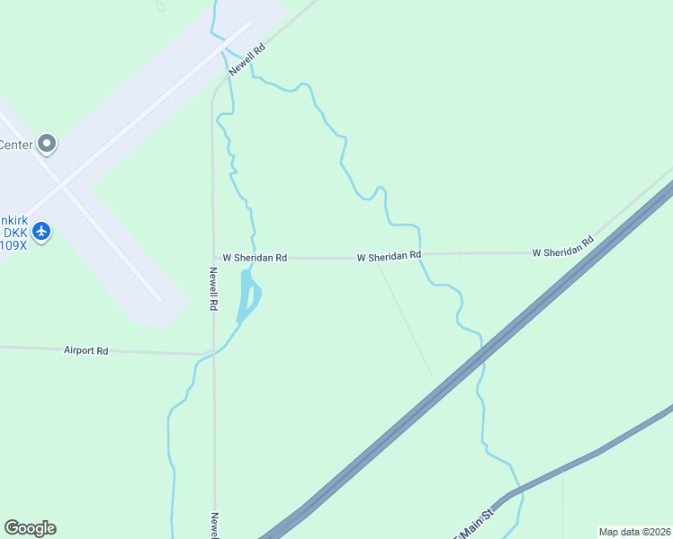 map of restaurants, bars, coffee shops, grocery stores, and more near 3059 West Sheridan Road in Dunkirk