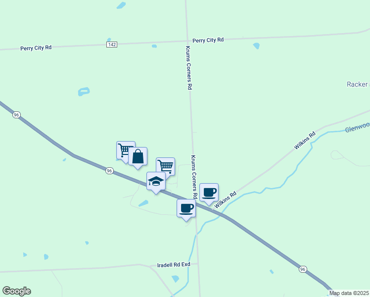 map of restaurants, bars, coffee shops, grocery stores, and more near 3341 Krums Corners Rd in Ithaca