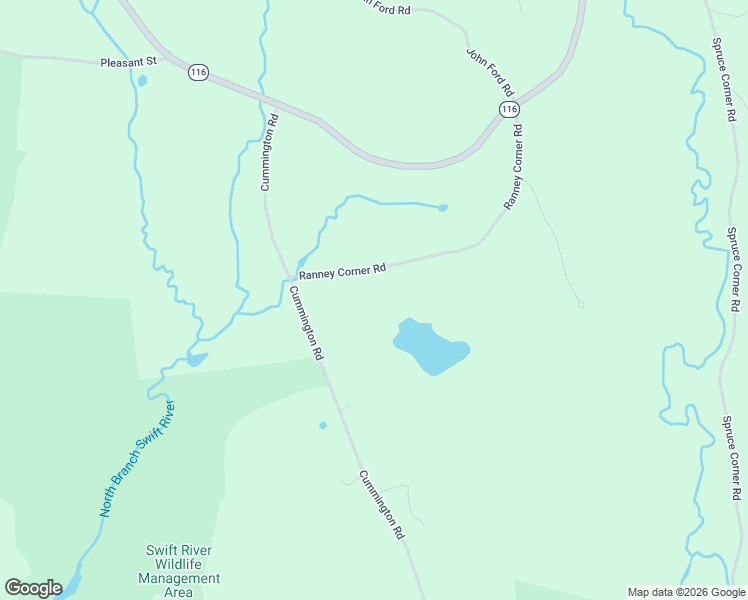 map of restaurants, bars, coffee shops, grocery stores, and more near 333 Ranney Corner Road in Ashfield
