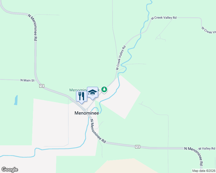 map of restaurants, bars, coffee shops, grocery stores, and more near 15071 West Creek Valley Road in East Dubuque
