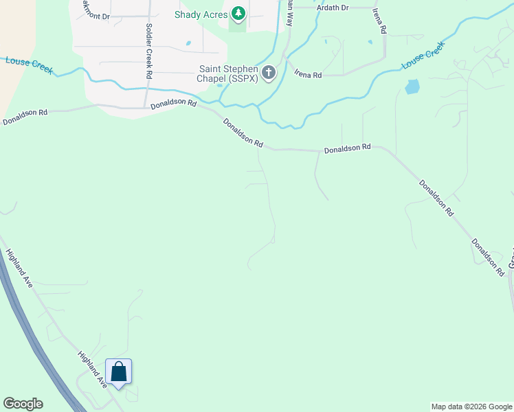 map of restaurants, bars, coffee shops, grocery stores, and more near 287 Surrey Drive in Grants Pass