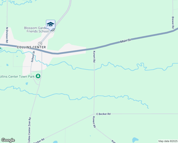 map of restaurants, bars, coffee shops, grocery stores, and more near 14212 Konert Road in Collins