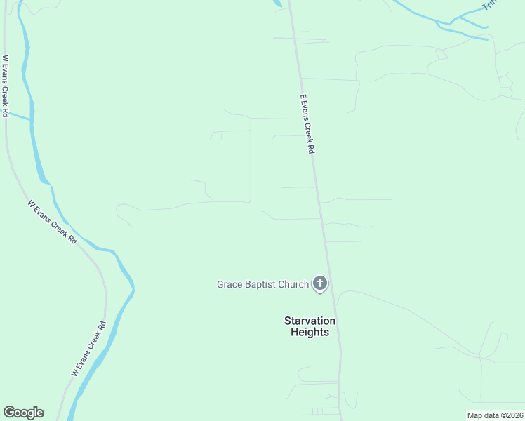 map of restaurants, bars, coffee shops, grocery stores, and more near 4515 East Evans Creek Road in Rogue River