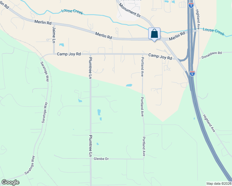 map of restaurants, bars, coffee shops, grocery stores, and more near 473 Plumtree Lane in Grants Pass