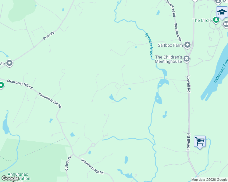 map of restaurants, bars, coffee shops, grocery stores, and more near 316 Lindsay Pond Road in Concord