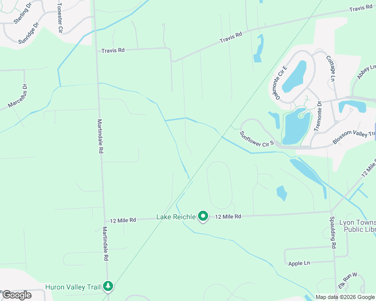 map of restaurants, bars, coffee shops, grocery stores, and more near 27403 Tindale Trail in Lyon Charter Township