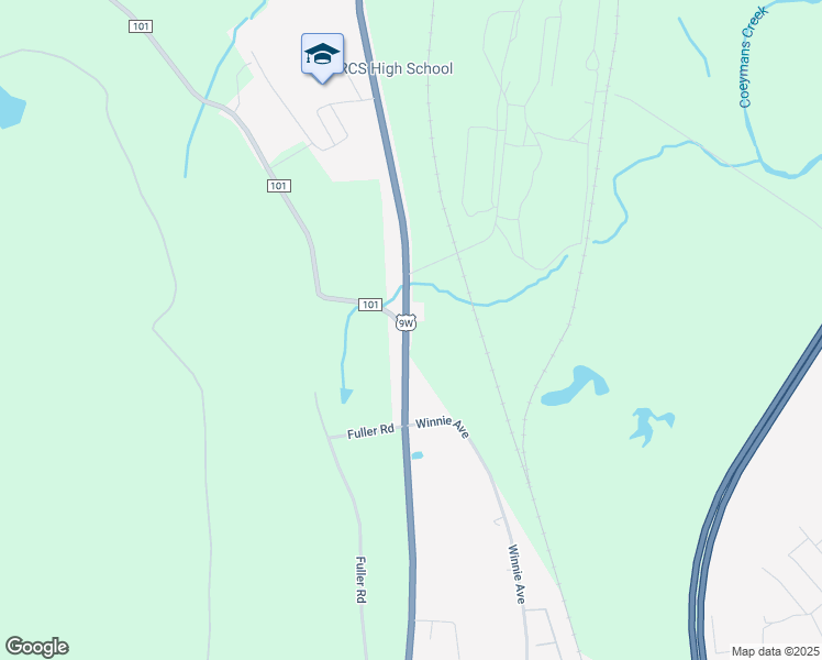 map of restaurants, bars, coffee shops, grocery stores, and more near 1960 Route 9W in Ravena