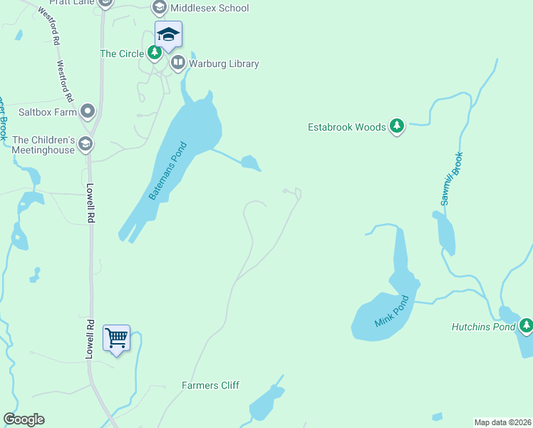 map of restaurants, bars, coffee shops, grocery stores, and more near 44A Hugh Cargill Road in Concord