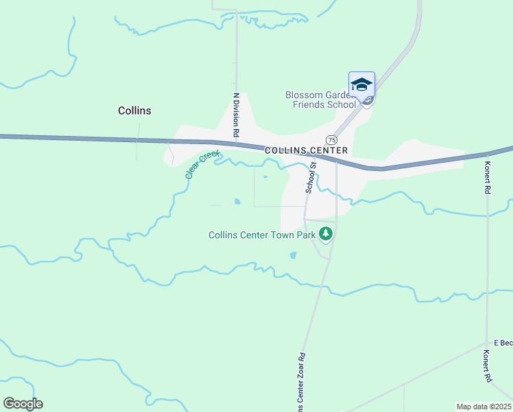 map of restaurants, bars, coffee shops, grocery stores, and more near 3546 Mill Street in Collins