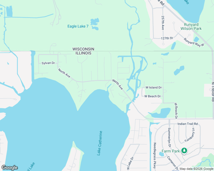map of restaurants, bars, coffee shops, grocery stores, and more near 43247 North Grandview Terrace in Antioch