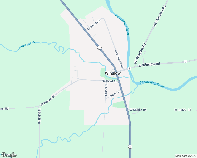 map of restaurants, bars, coffee shops, grocery stores, and more near 424 Hubbard Street in Winslow