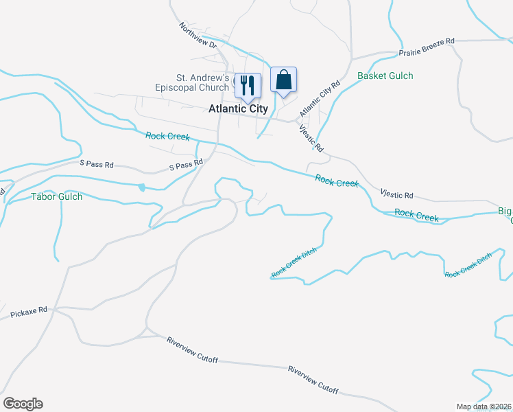 map of restaurants, bars, coffee shops, grocery stores, and more near 38 3 Forks Road in Atlantic City